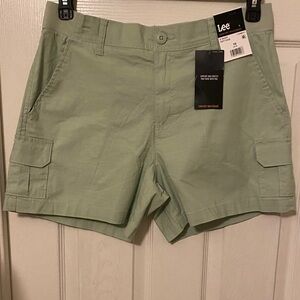 Lee Women's Light Green Cargo Shorts